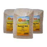 3er Pack - Basmatireis weiß 1 kg