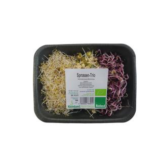 Sprossen - Sprossen-Trio samenfest, 100g-Schale