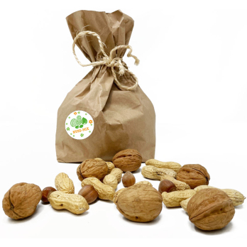 Nussmix-Tüte, Wal-, Erd-, Haselnüsse