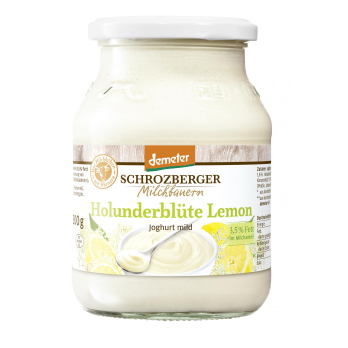 Frühlingsjoghurt Holunderblüte Lemon demeter 3,5 % (Glas)