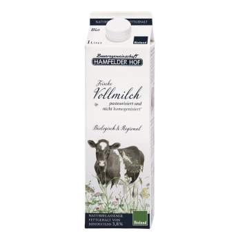Milch - 3,8 % Vollmilch frisch Tetra Hamfelder