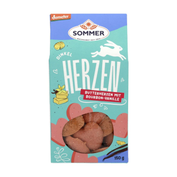 Dinkel Butterherzen mit Bourbon-Vanille