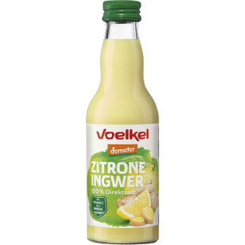 Zitronen-Ingwer Saft, demeter, 0,2 l