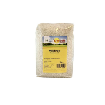 Milchreis Rundkorn weiß, 1 kg